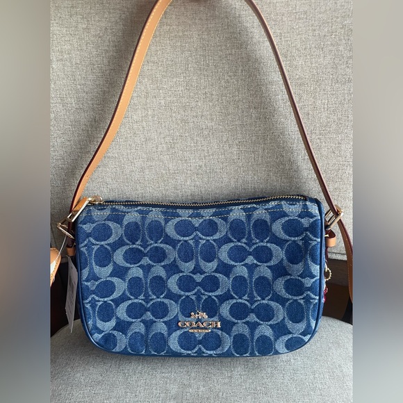 NWT！COACH Kailey Shoulder Bag In Signature Denim（COACH CY701）FAST SHIPPING